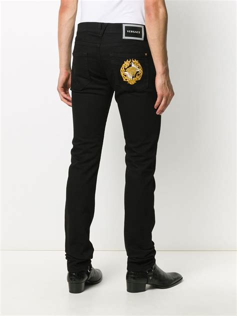 versace black jeans men& 39